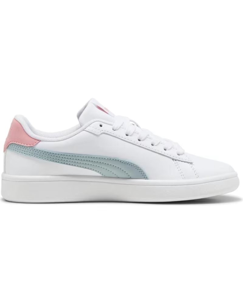 Puma Puma Jsmash V25 con Rosa y Verde Agua - PUZPJV2531BD Blanco