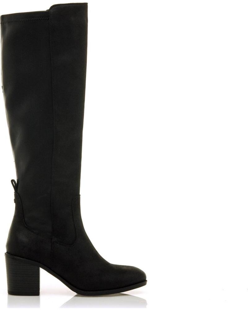 BOTAS ALTAS MTNG 55251 NEGRAS CON CAÑA ELÁSTICA Y CREMALLERA NEGRO