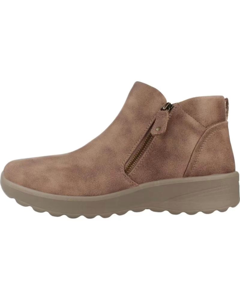 Botines de Mujer Skechers Botines Planos Fall In Bloom Mujer Taupe Marrón