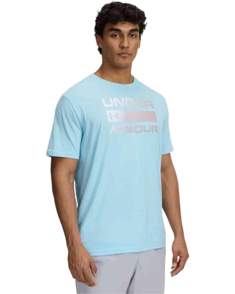 CAMISETA UNDER ARMOUR TEAM 1329582-494 CELESTE CELESTE