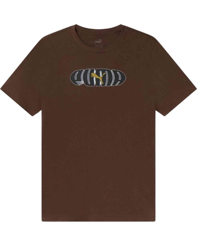 CAMISETA PUMA ESS GRAPHIC 686890-65 MARRÓN MARRON