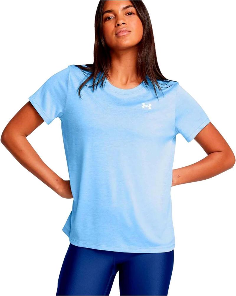 CAMISETA UNDER ARMOUR TECH SSC DE MANGA CORTA 1384230-465 CELESTE CELESTE