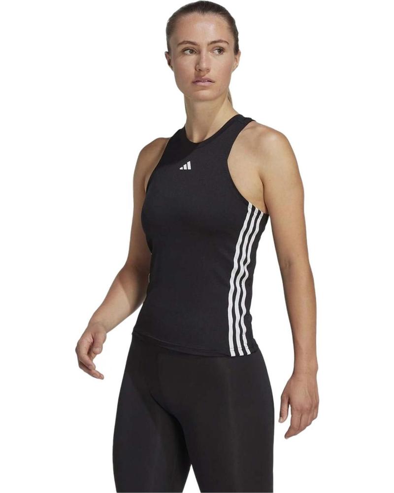 ADIDAS CAMISETA DE TIRANTES AEROREADY NEGRA PARA MUJER NEGRO