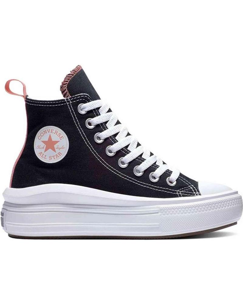 ZAPATILLAS CONVERSE MOVE HI 271716C BOTÍN PLATAFORMA LONA NEGRO NEGRO
