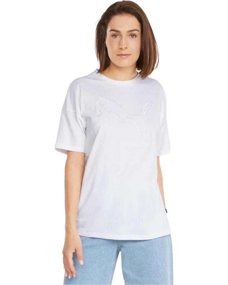 CAMISETA MANGA CORTA PUMA HER TEE BLANCA 589493-02 MULTICOLOR