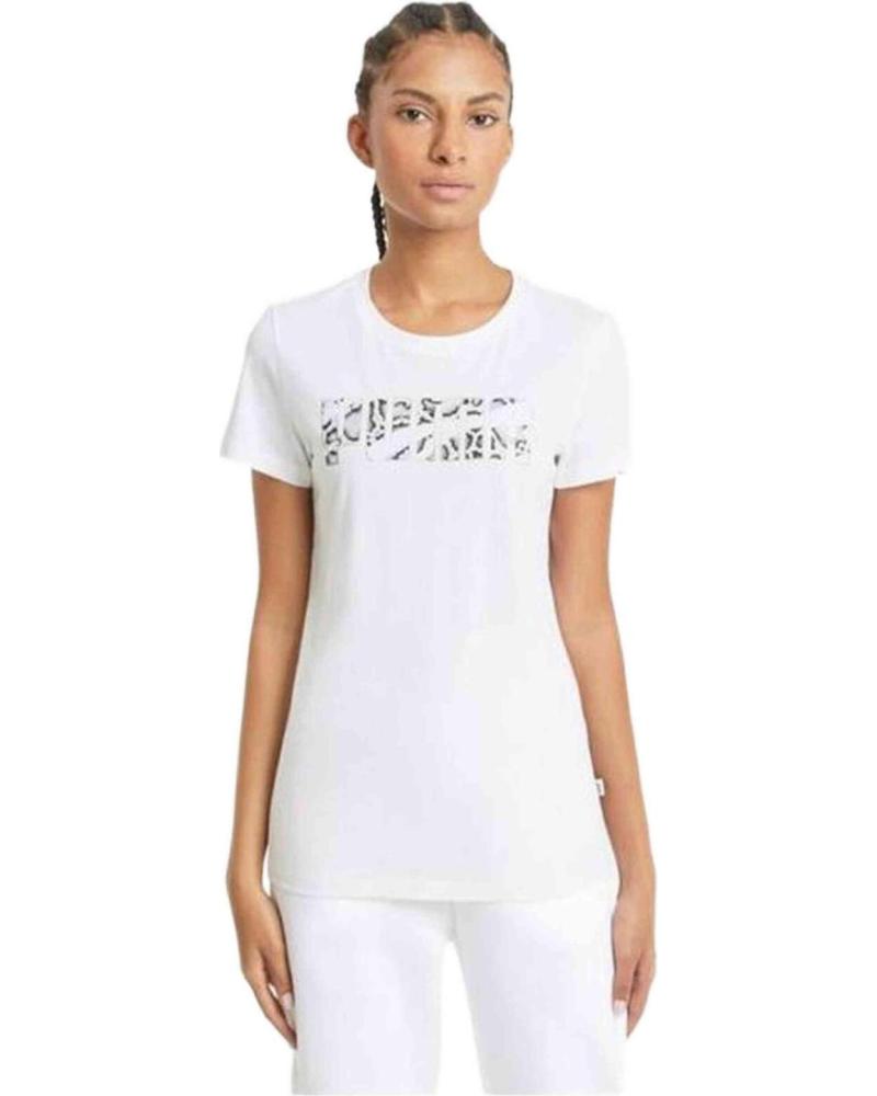 PUMA CAMISETA MANGA CORTA ESTAMPADO LEOPARDO 585736-52 BLANCO BLANCO