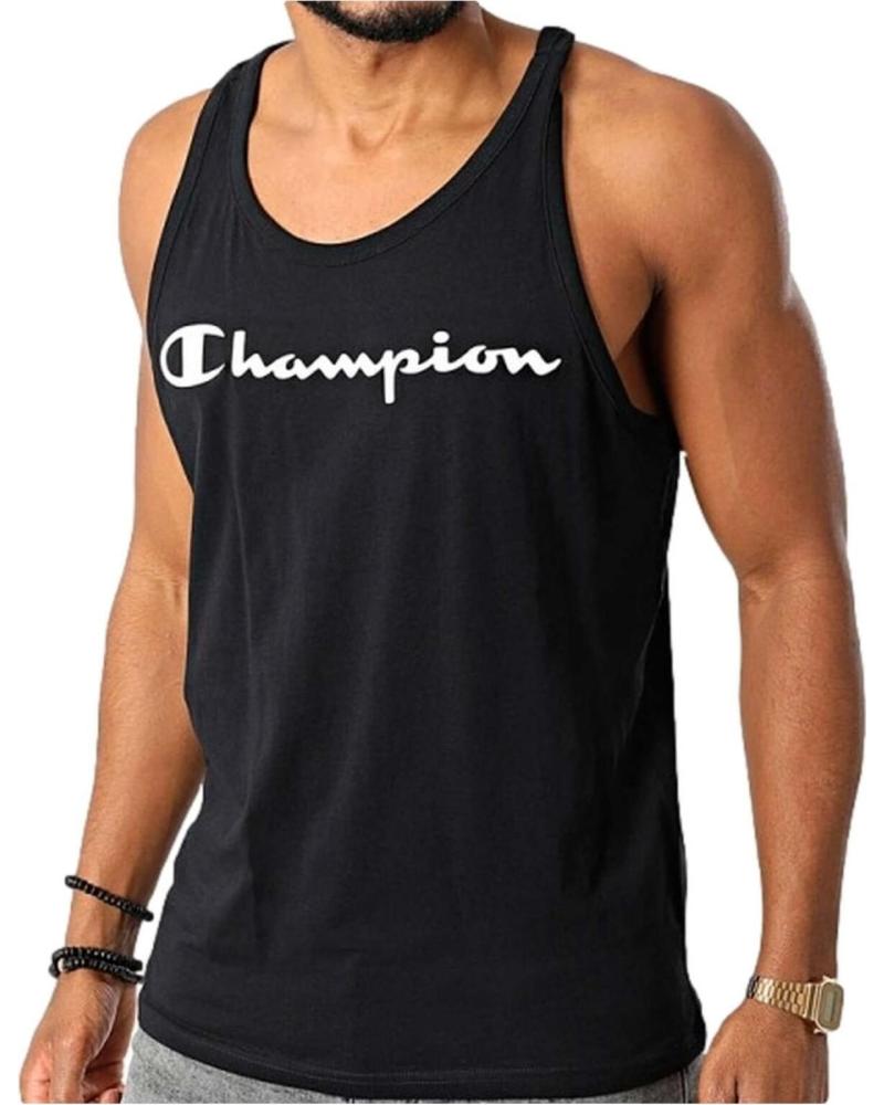 CAMISETA DE TIRANTES CHAMPION NEGRA