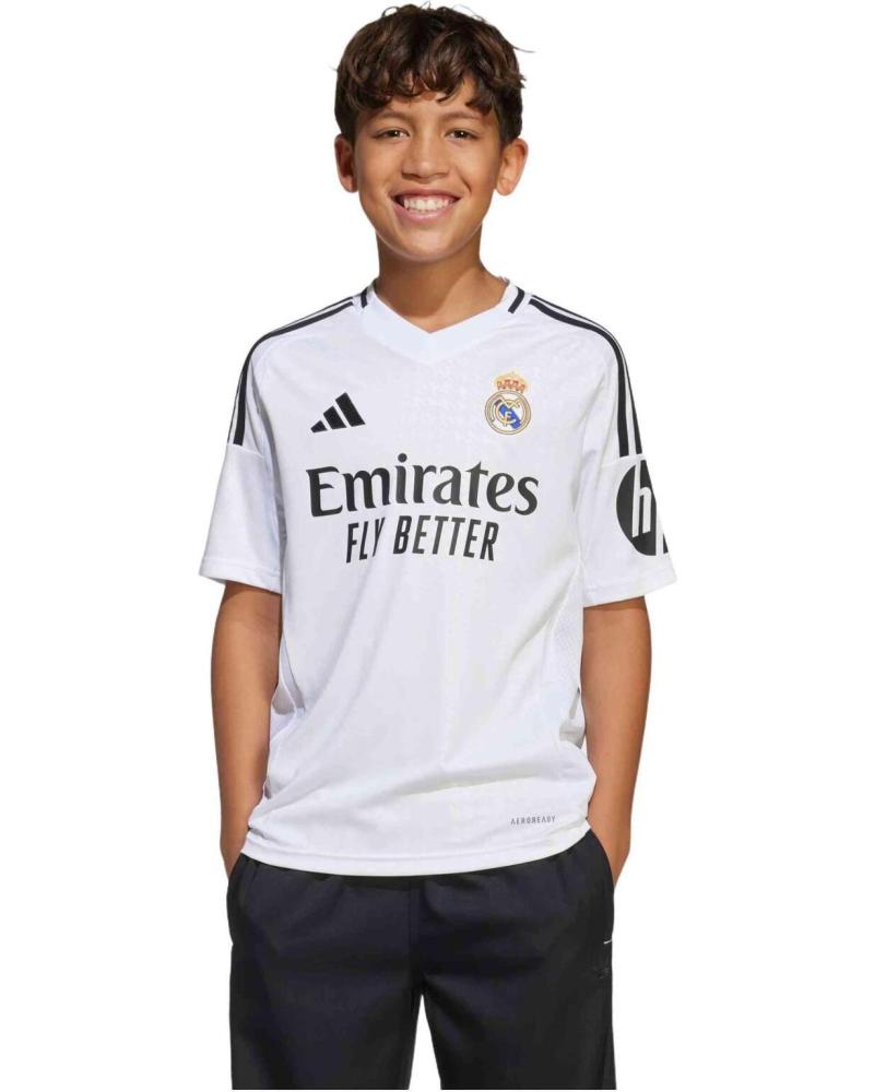 CAMISETA OFICIAL ADIDAS REAL MADRID BLANCA BLANCO