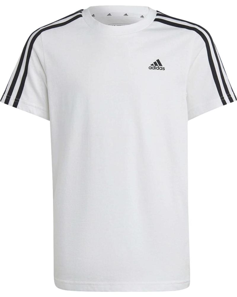 ADIDAS CAMISETA 3S TEE BLANCA CON RAYAS NEGRAS IC0605 WHITE