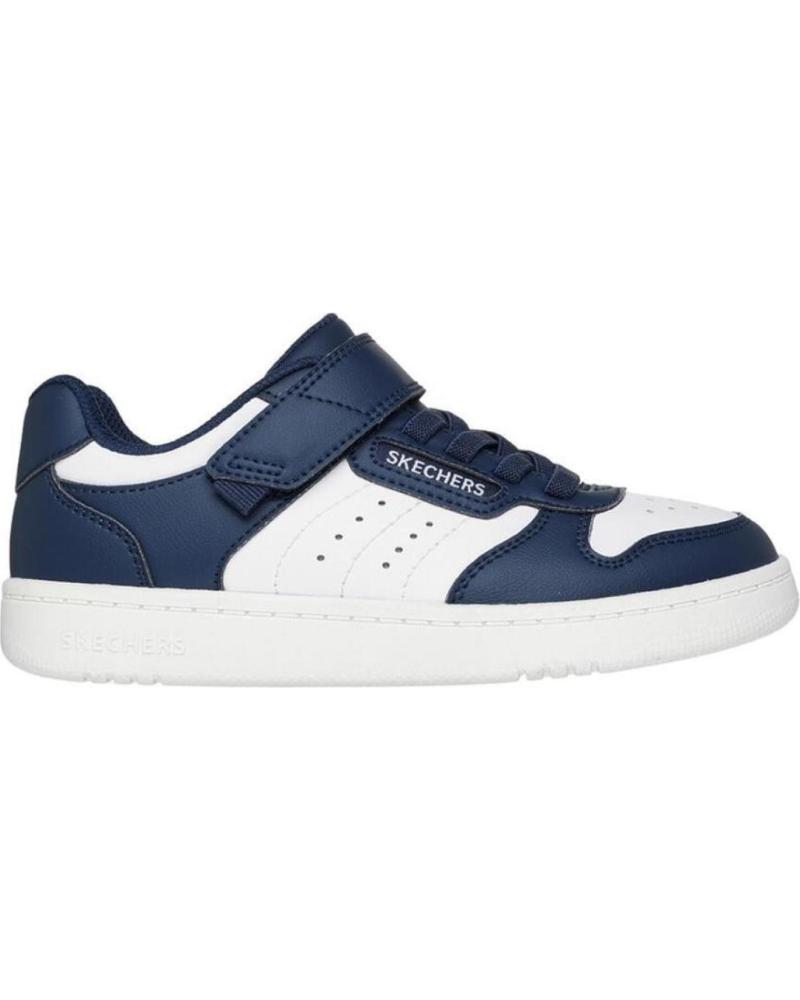 ZAPATILLAS SKECHERS QUICK STREE 405638L-NVW BLANCO AZUL BLANCO AZUL