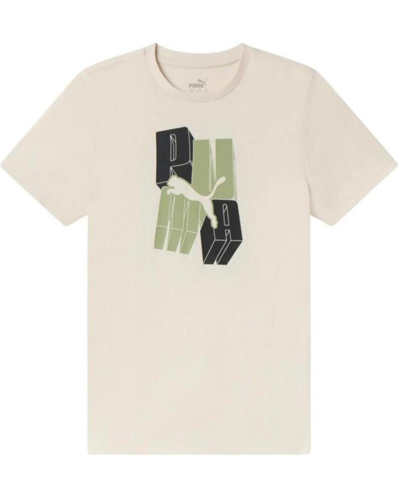 PUMA CAMISETA GRÁFICA 686895-85 BEIGE BEIGE