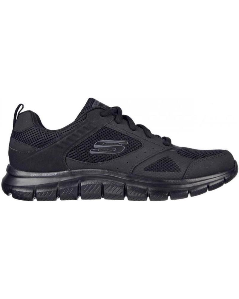 SKECHERS TRACK SYNTAC 232398-BBK ZAPATILLAS DEPORTIVAS NEGRAS NEGRO