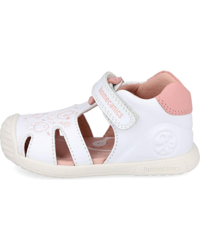 SANDALIA BIOMECANICS PRIMEROS PASOS BLANCA CON CIERRE ADHERENTE BLANCO