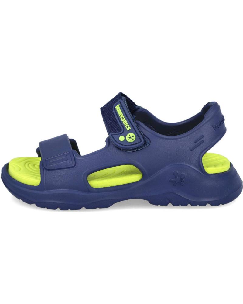 SANDALIA BIOMECANICS DEPORTIVA AZUL MARINO Y FLÚOR PARA NIÑO AZUL