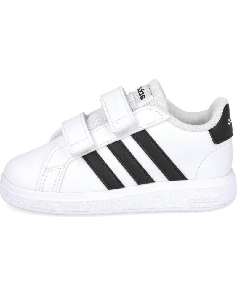 ZAPATILLAS ADIDAS GRAND COURT 2.0 VELCRO BLANCAS PARA NIÑO BLANCO
