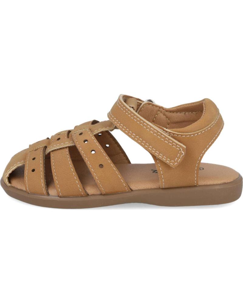 SANDALIAS CANGREJERAS L&R SHOES PARA NIÑO - MARRÓN CAMEL MARRóN