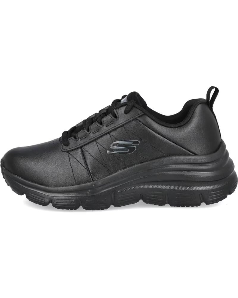 Skechers Zapatillas 070-175033 con Cordones para Mujer Negro – imagen 4