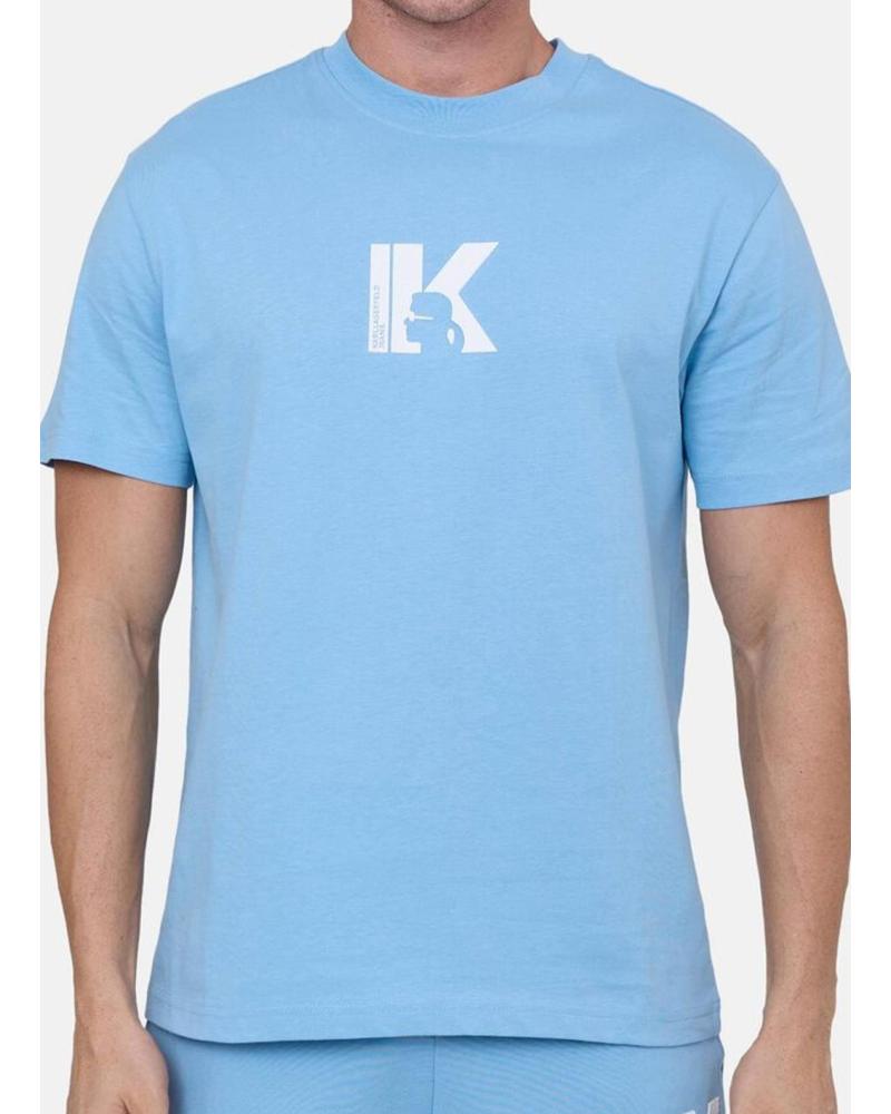 CAMISETA KARL LAGERFELD KLJ REGULAR CON LOGO K EN AZUL AZUL