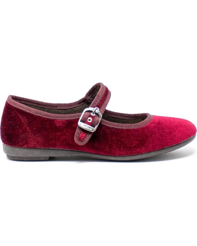 MERCEDITAS DE TERCIOPELO BURDEOS VUL-LADI MODELO 5409-032 BURDEOS