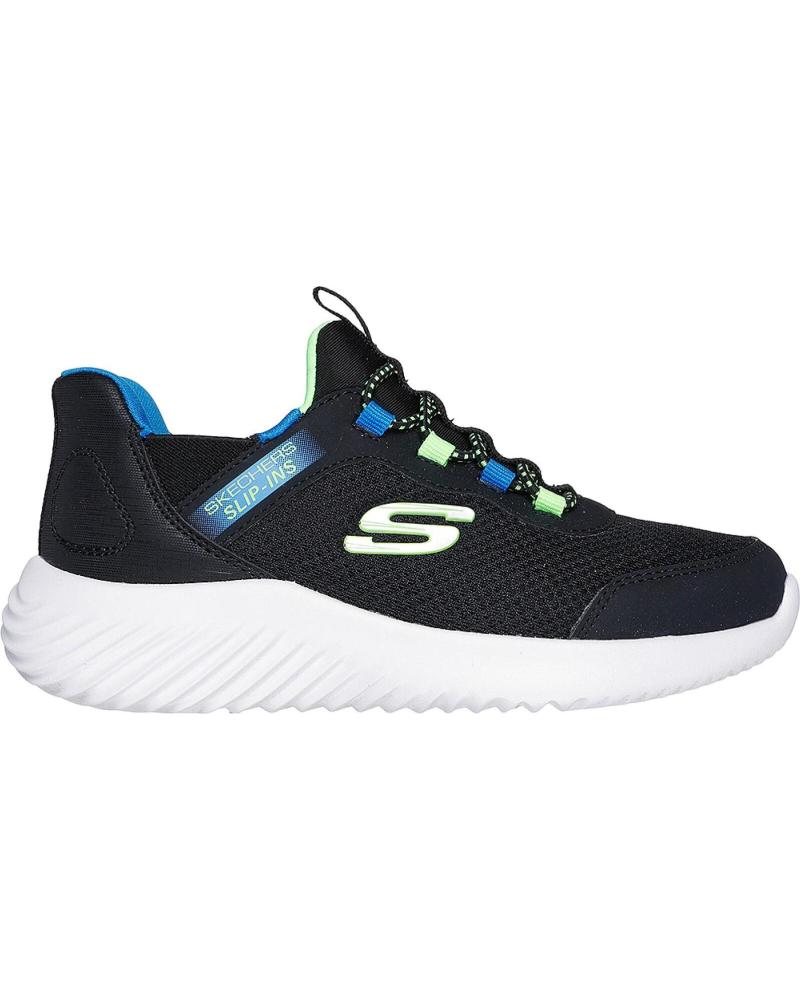 SKECHERS ZAPATILLAS SLIP-INS BOUNDER BRISK 403822L NEGRO/LIMA NEGRO