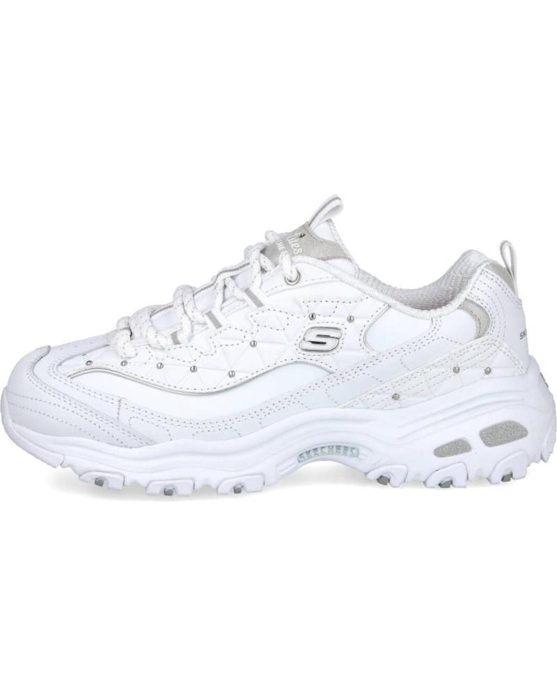 ZAPATILLAS CASUAL SKECHERS BLANCAS PARA MUJER BLANCO