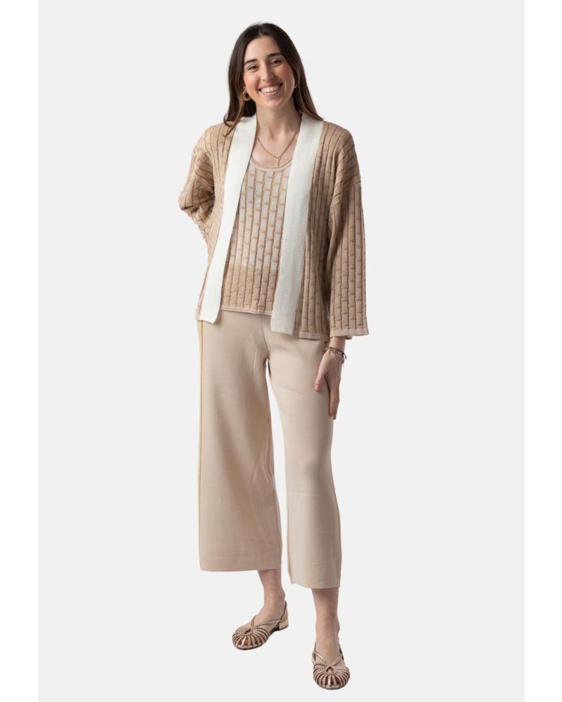 CHAQUETA DE JACQUARD BEIGE WHY NOT COLLECTION WNT COLLECTION W12504329 BEIGE