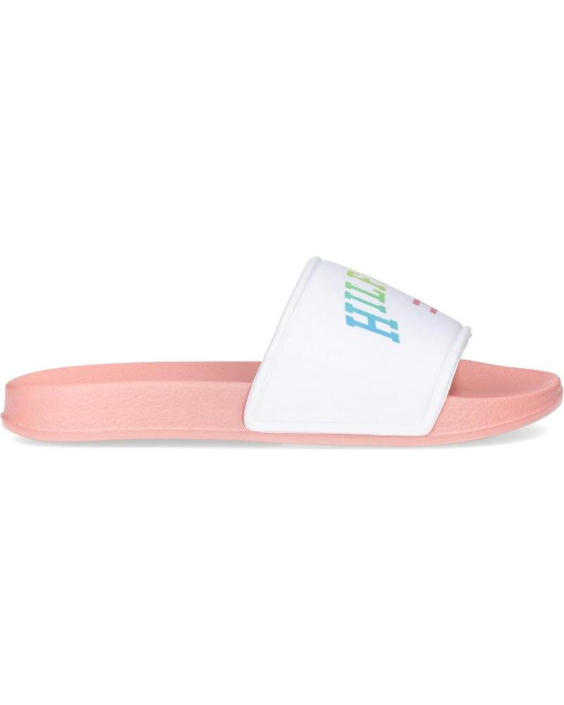 TOMMY HILFIGER CHANCLAS ROSAS CON LOGO MULTICOLOR - MODELO T3A0-33813-1172A366 ROSA