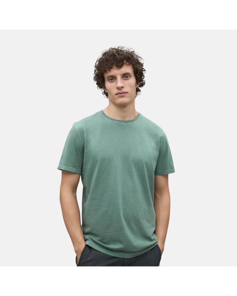 CAMISETA ECOALF VENT 0831-108 DE MANGA CORTA VERDE EN ALGODÓN RECICLADO VERDE