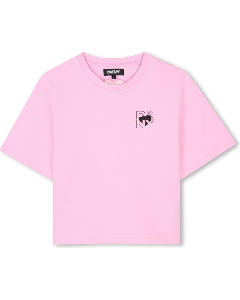 DKNY CAMISETA DE MANGA CORTA ROSA - D6231147E ROSA