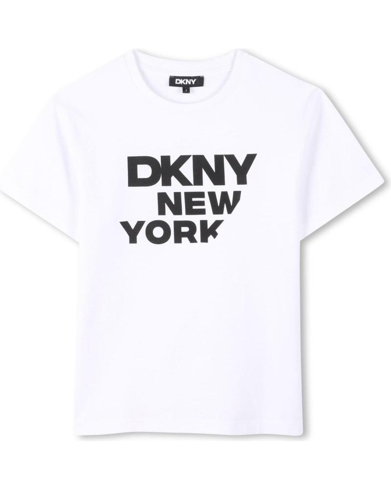 DKNY - D6229910P - CAMISETA DE MANGA CORTA - UNISEX NINOS BLANCO