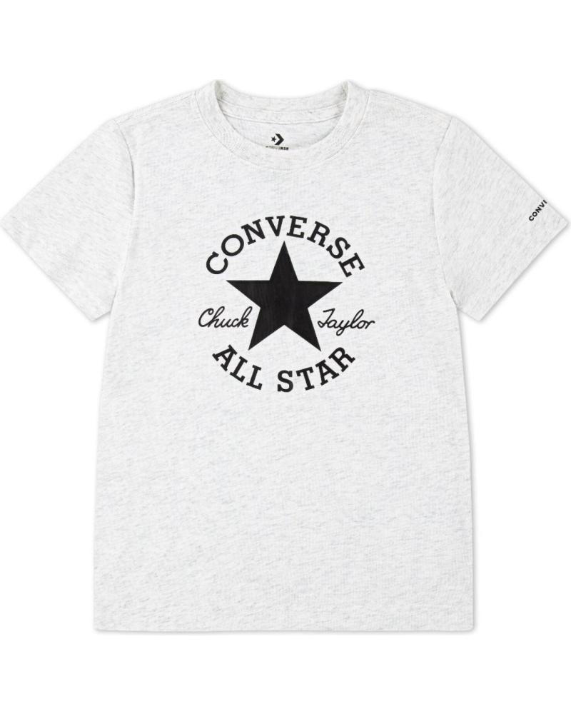 CAMISETA CONVERSE DISSECTED CHUCK PATCH 9CD483X58 GRIS DE MANGA CORTA GRIS