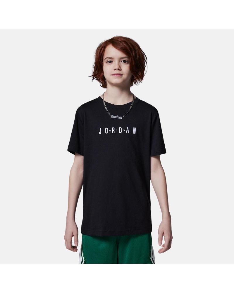 JORDAN CAMISETA MANGA CORTA NIKE CON LOGOTIPO BORDADO 95D63423 NEGRA NEGRO