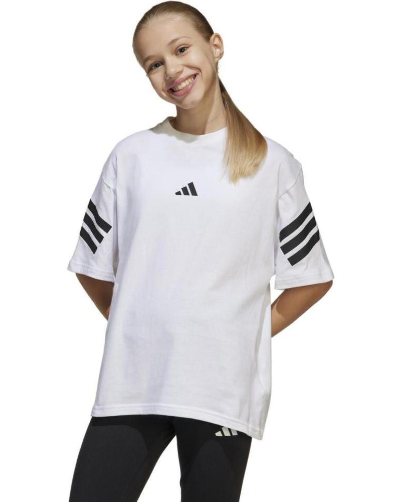 ADIDAS FUTURE ICONS 3 BANDAS JN8088 - CAMISETA BLANCA BLANCO