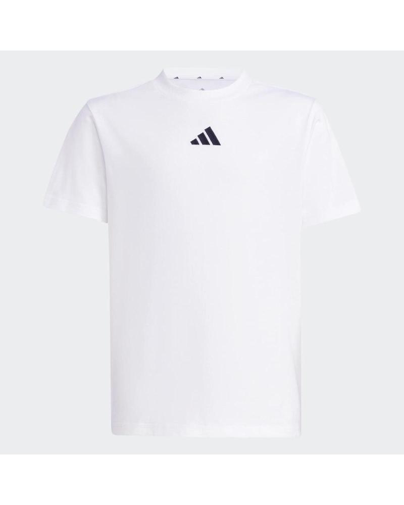 CAMISETA DE MANGA CORTA ADIDAS ESSENTIALS JC9774 100 ALGODÓN BLANCA BLANCO