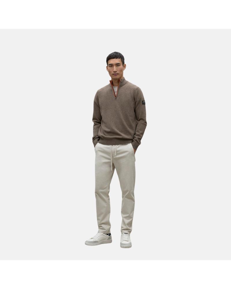 JERSEY DE PUNTO ECOALF LARCH 100 LANA RECICLADA MARRÓN MARRóN