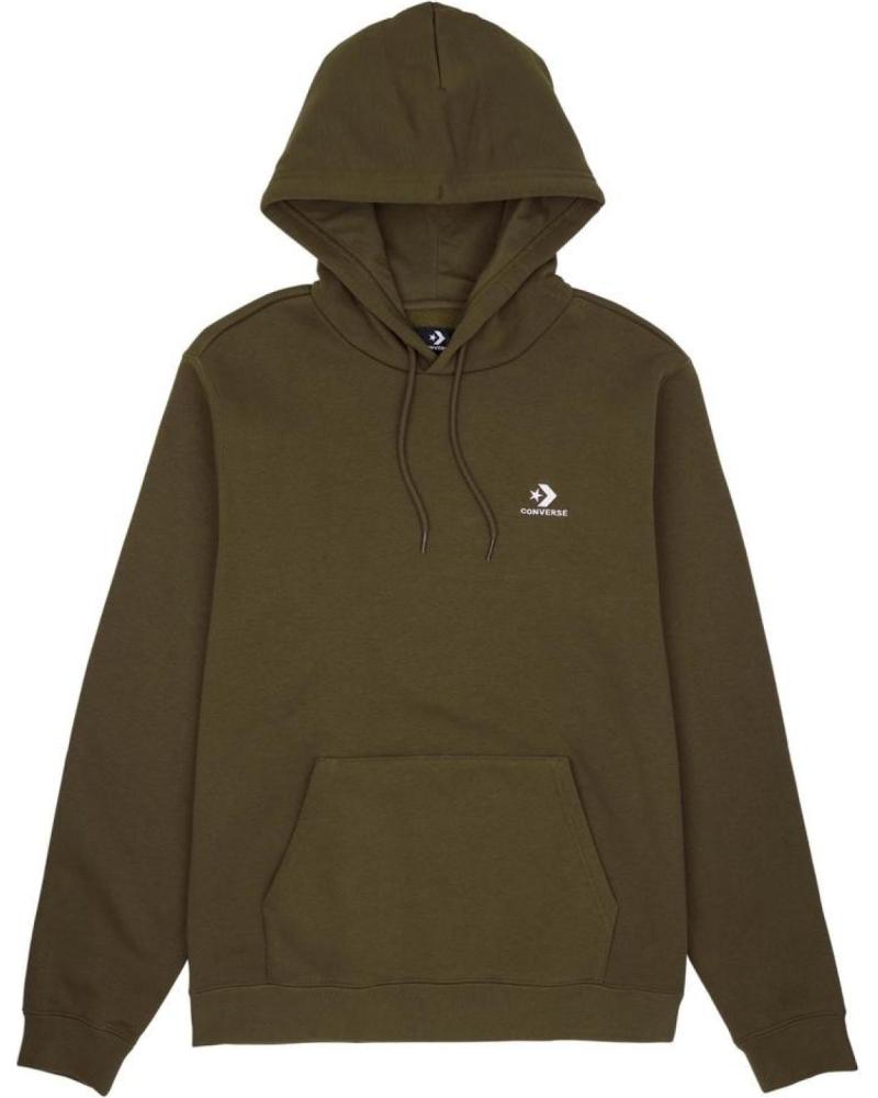 SUDADERA CON CAPUCHA CONVERSE GO-TO EMBROIDERED STAR CHEVRON VERDE (10024509-A36) VERDE