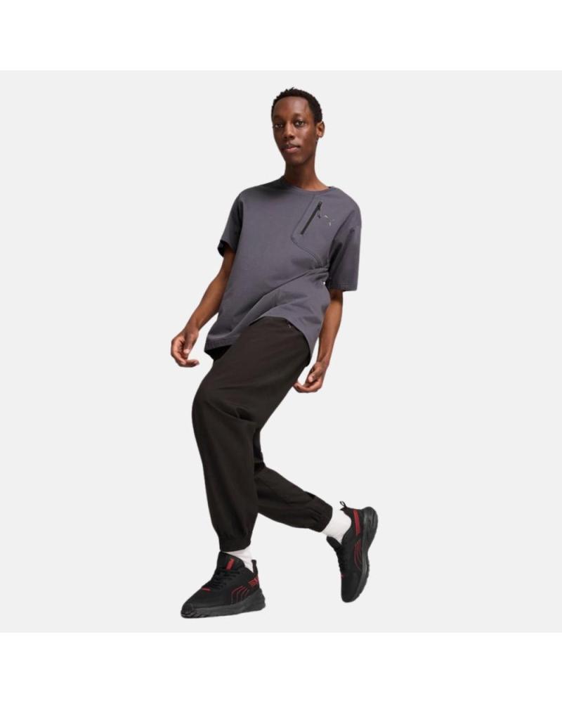 PUMA OPEN ROAD 681651-69 - CAMISETA DE MANGA CORTA 100 ALGODÓN GRIS GRIS