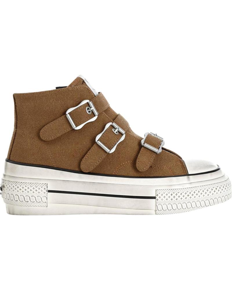 ZAPATILLAS ALTAS CAFENOIR C1DM9002M007 MARRONES CON 3 HEBILLAS MARRóN