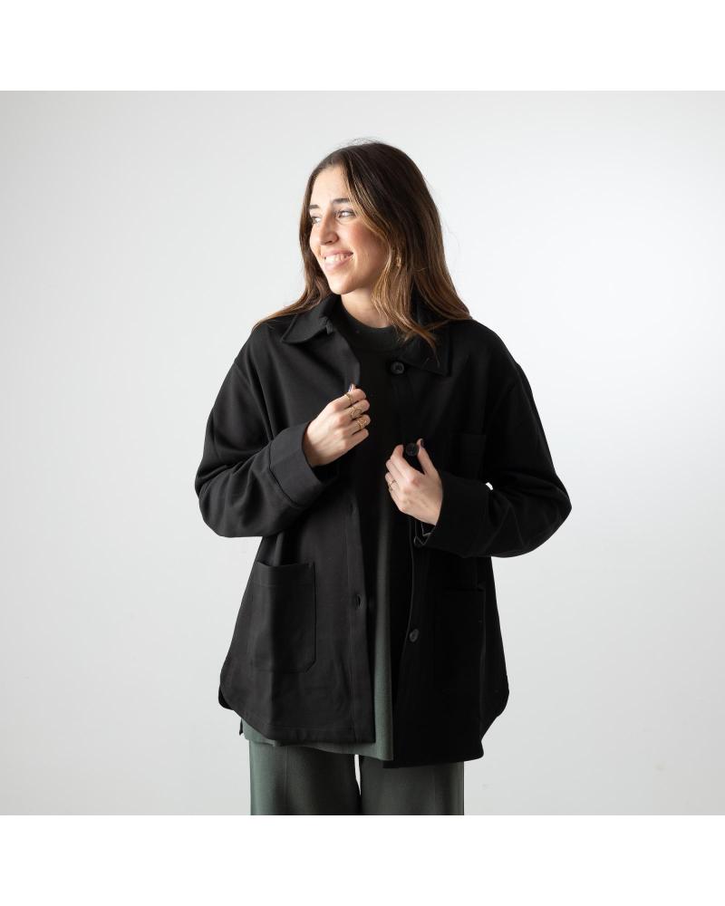 CHAQUETA CON BOTONES YERSE 41470037 NEGRO NEGRO