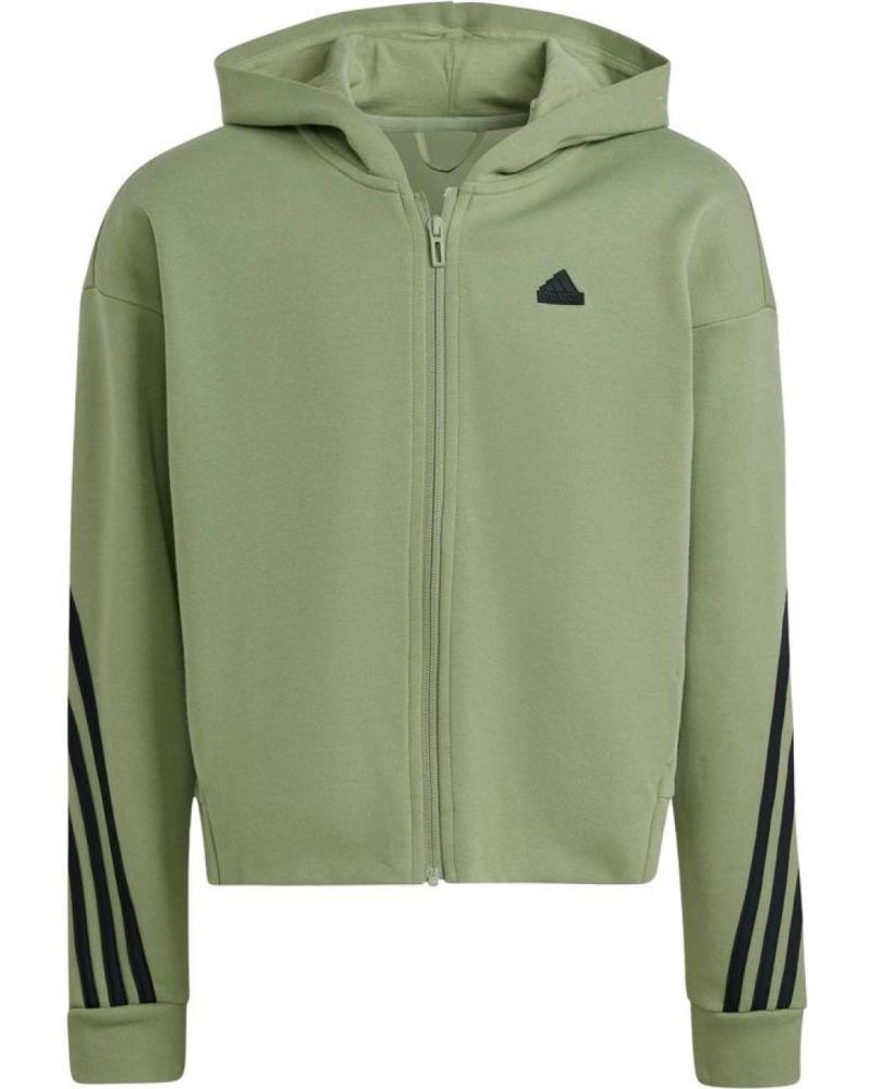 ADIDAS FUTURE ICONS 3 BANDAS IX3630 - CHAQUETA CON CAPUCHA VERDE VERDE