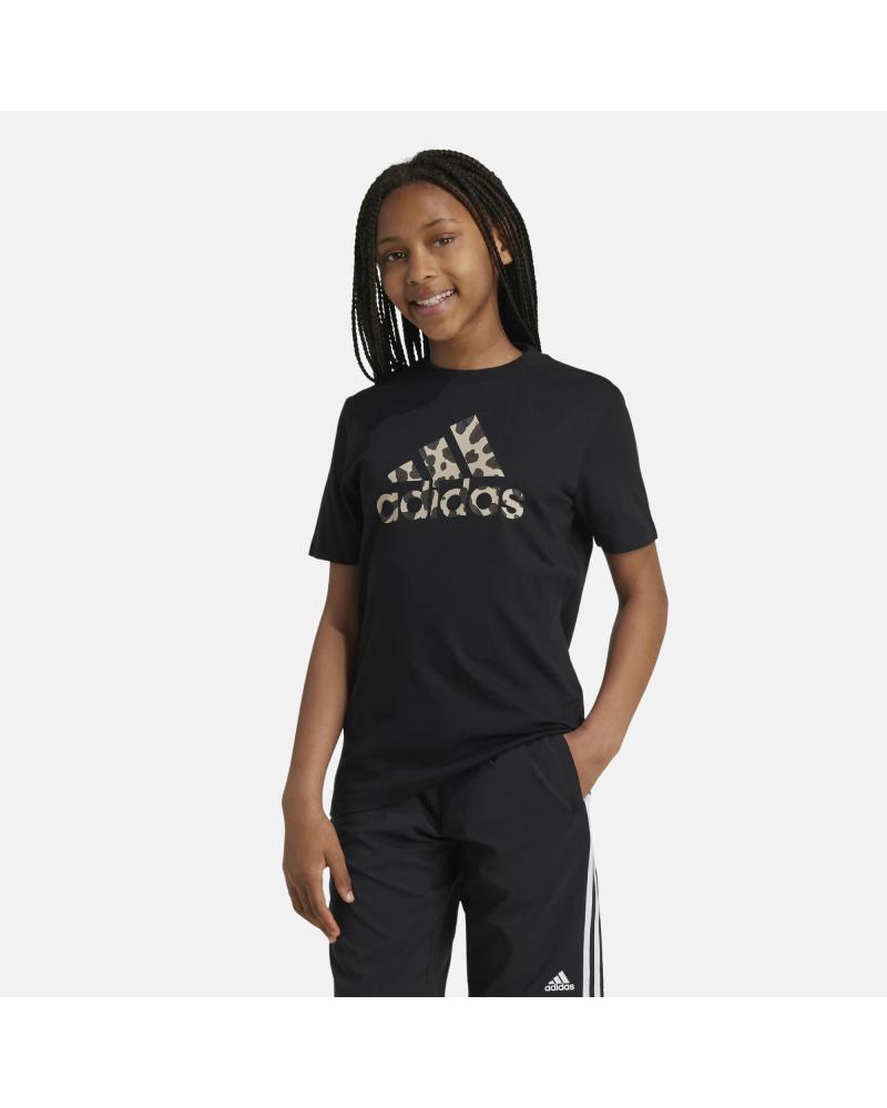 CAMISETA ADIDAS IW2485 DE ALGODÓN NEGRA PARA NIÑA NEGRO
