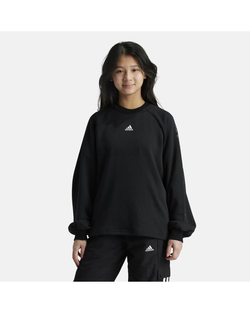 SUDADERA ADIDAS STREET JAM IV7045 DE CORTE HOLGADO NEGRA NEGRO