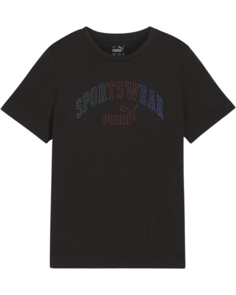 CAMISETA MANGA CORTA PUMA ESS LOGO LAB NEGRA - REF. 681842-01 NEGRO