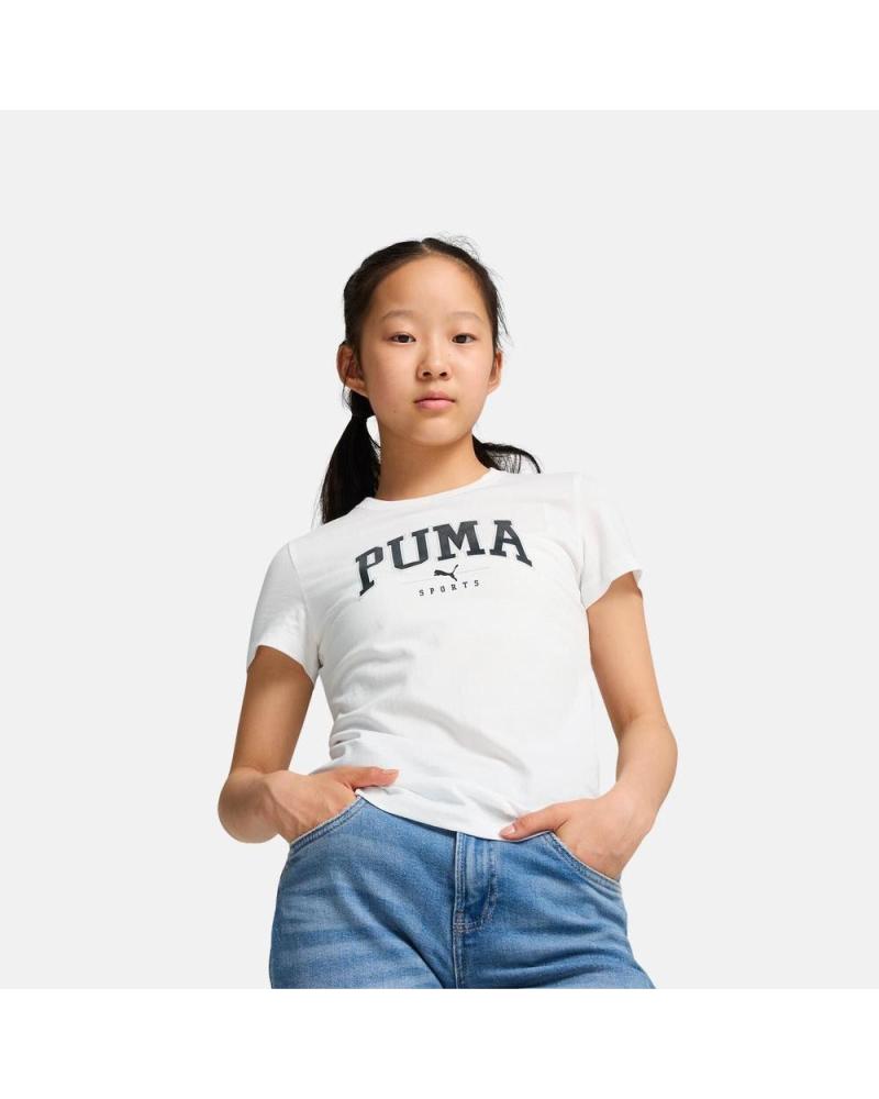 PUMA SQUAD CAMISETA DE MANGA CORTA BLANCA 100 ALGODÓN - REF. 681779-02 BLANCO