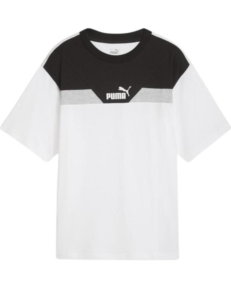 CAMISETA MANGA CORTA PUMA POWER ALGODÓN BLANCO - REF. 681645-02 BLANCO