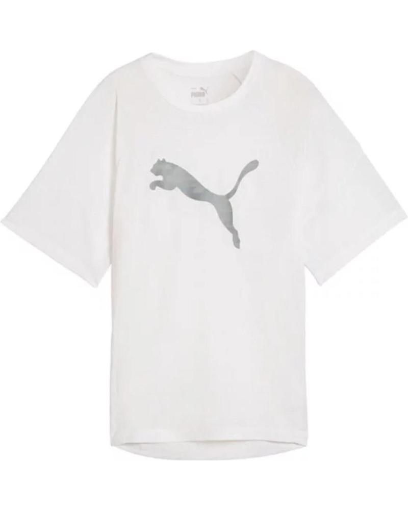 PUMA CAMISETA MANGA CORTA EVOSTRIPE GRAPHIC BLANCA - REF. 677876-02 BLANCO