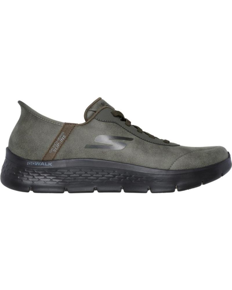 SKECHERS GO WALK FLEX - SMOOTH MOTION ZAPATILLAS KAKI VERDE VERDE