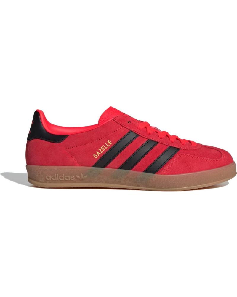 ZAPATILLAS ADIDAS GAZELLE INDOOR JR6304 LUCID RED / CORE BLACK / GOLD METALLIC RED
