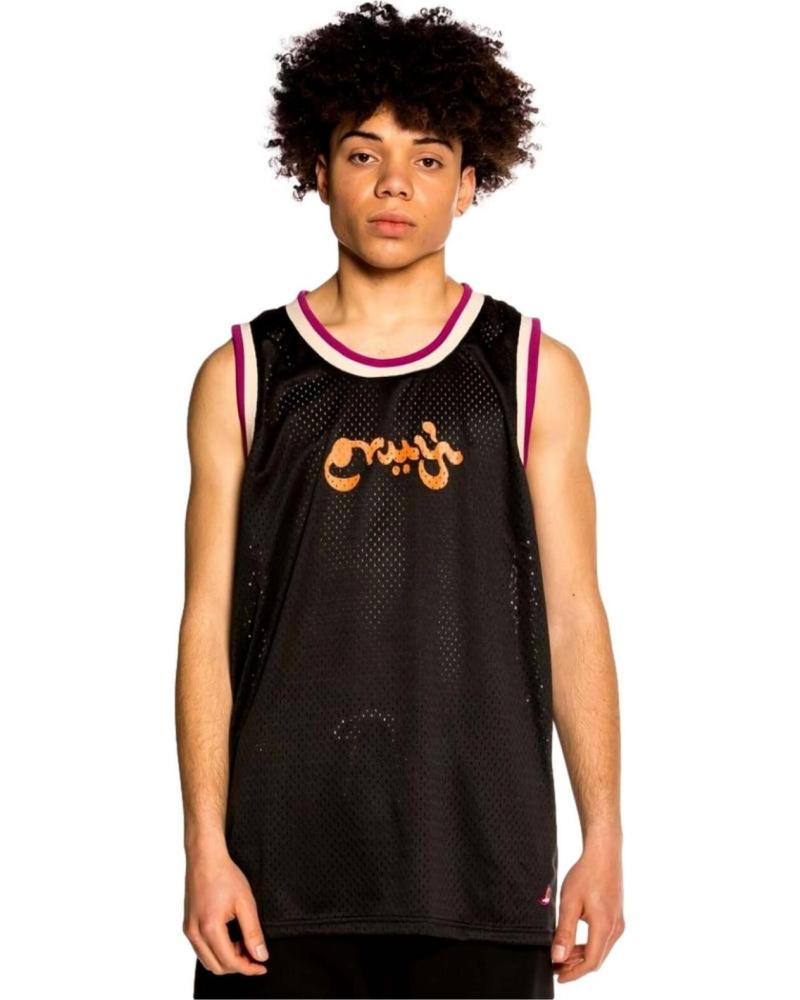 CAMISETA BALONCESTO GRIMEY RIBETES TRICOLOR AZUL