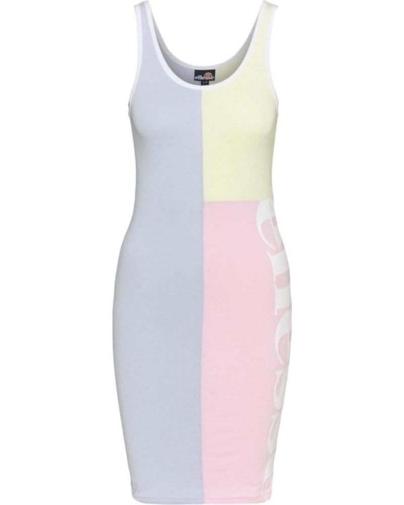VESTIDO ELLESSE COLOR BLOCK TIRANTES MULTICOLOR